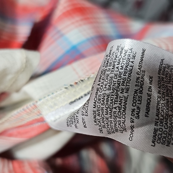 Columbia Plaid Short Sleeve Shirt Small NWT - Picture 5 of 6